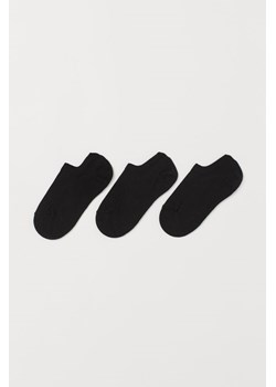 H & M - Krótkie skarpetki 3-pak - Czarny ze sklepu H&M w kategorii Skarpetki damskie - zdjęcie 169600014