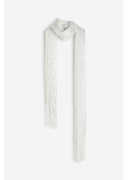 H & M - Szalik z brokatowej siateczki - Biały ze sklepu H&M w kategorii Szaliki i chusty damskie - zdjęcie 169600022
