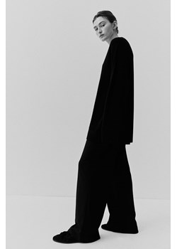 H & M - Dżersejowe spodnie - Czarny ze sklepu H&M w kategorii Spodnie damskie - zdjęcie 169600024