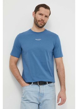 Marc O&apos;Polo t-shirt bawełniany męski kolor niebieski z nadrukiem ze sklepu ANSWEAR.com w kategorii T-shirty męskie - zdjęcie 169601861