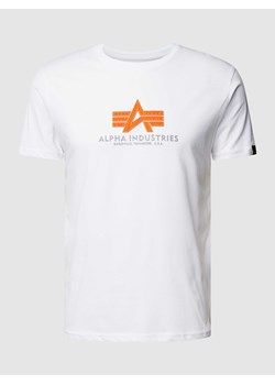T-shirt z nadrukiem z logo ze sklepu Peek&Cloppenburg  w kategorii T-shirty męskie - zdjęcie 169603513