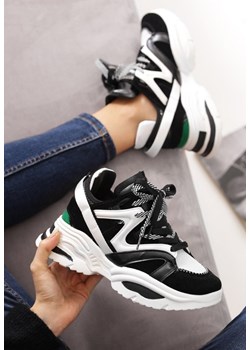 Czarne sneakersy damskie Knower ze sklepu Zapatos w kategorii Buty sportowe damskie - zdjęcie 169607374