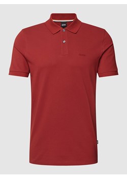 Koszulka polo o kroju slim fit z wyhaftowanym logo model ‘Pallas’ ze sklepu Peek&Cloppenburg  w kategorii T-shirty męskie - zdjęcie 169608582