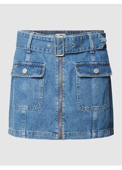 Spódnica jeansowa z paskiem ze sklepu Peek&Cloppenburg  w kategorii Spódnice - zdjęcie 169608610