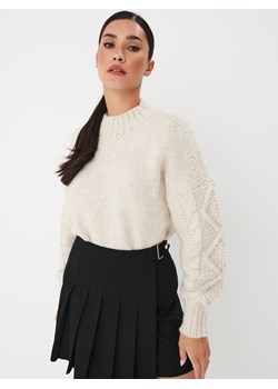 Mohito - Sweter z ozdobnym splotem - beżowy ze sklepu Mohito w kategorii Swetry damskie - zdjęcie 169614211