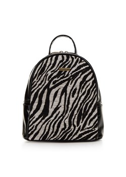 Damski plecak ze wstawką w zwierzęcy wzór czarny ze sklepu WITTCHEN w kategorii Plecaki - zdjęcie 169615462