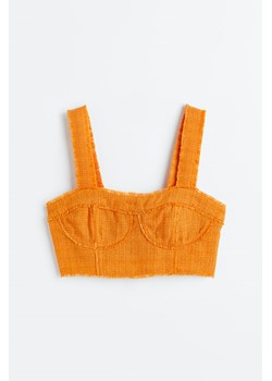 H & M - Krótki top z frędzelkami - Pomarańczowy ze sklepu H&M w kategorii Bluzki damskie - zdjęcie 169617623