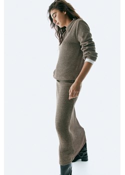 H & M - Spódnica w prążki - Brązowy ze sklepu H&M w kategorii Spódnice - zdjęcie 169617692