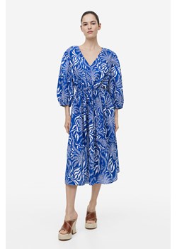 H & M - Sukienka z baloniastym rękawem - Niebieski ze sklepu H&M w kategorii Sukienki - zdjęcie 169617721