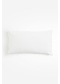 H & M - Sprana poszewka na poduszkę zawierająca len - Biały ze sklepu H&M w kategorii Poszewki na poduszki - zdjęcie 169617722