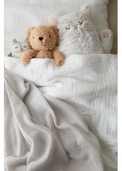 H & M - Komplet muślinowej pościeli do łóżeczka - Biały ze sklepu H&M w kategorii Pościel dziecięca - zdjęcie 169617742