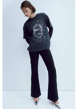 H & M - Rozszerzane eleganckie spodnie - Czarny ze sklepu H&M w kategorii Spodnie damskie - zdjęcie 169617762