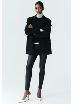 H & M - Powlekane legginsy - Czarny ze sklepu H&M w kategorii Spodnie damskie - zdjęcie 169617804