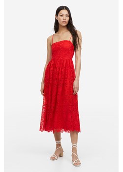 H & M - Koronkowa sukienka bandeau - Czerwony ze sklepu H&M w kategorii Sukienki - zdjęcie 169617832