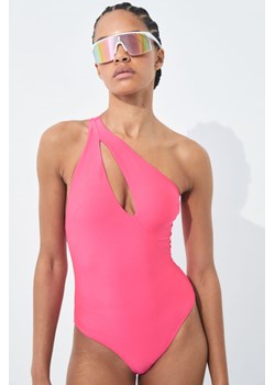H & M - Kostium kąpielowy na jedno ramię High-leg - Różowy ze sklepu H&M w kategorii Stroje kąpielowe - zdjęcie 169617844