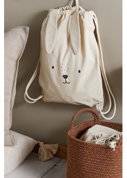 H & M - Bawełniany worek na odzież sportową - Biały ze sklepu H&M w kategorii Plecaki dla dzieci - zdjęcie 169617941