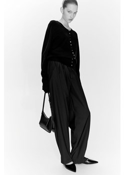 H & M - Kardigan z domieszką kaszmiru - Czarny ze sklepu H&M w kategorii Swetry damskie - zdjęcie 169618052