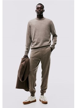 H & M - Joggersy z domieszką wełny Regular Fit - Beżowy ze sklepu H&M w kategorii Spodnie męskie - zdjęcie 169618193
