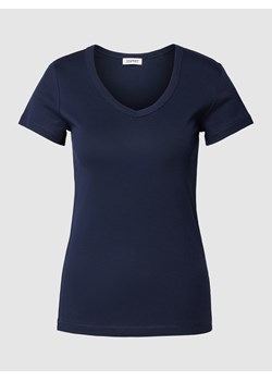T-shirt z dekoltem w zaokrąglony serek ze sklepu Peek&Cloppenburg  w kategorii Bluzki damskie - zdjęcie 169620380