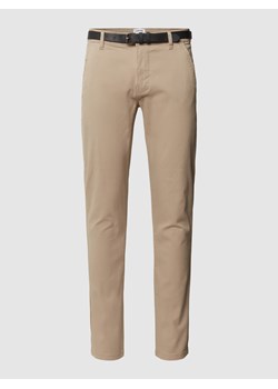 Chinosy o kroju classic fit z kieszeniami z tyłu ze sklepu Peek&Cloppenburg  w kategorii Spodnie męskie - zdjęcie 169620472