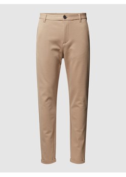 Spodnie materiałowe z dodatkiem wiskozy ze sklepu Peek&Cloppenburg  w kategorii Spodnie męskie - zdjęcie 169620473