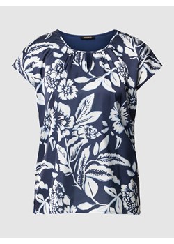 T-shirt z mieszanki wiskozy i elastanu z kwiatowym wzorem ze sklepu Peek&Cloppenburg  w kategorii Bluzki damskie - zdjęcie 169620510