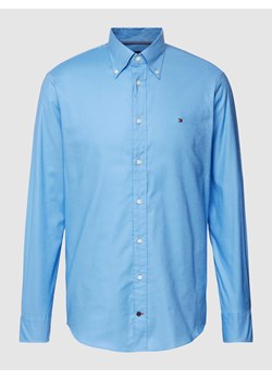 Koszula biznesowa o kroju regular fit z wyhaftowanym logo ze sklepu Peek&Cloppenburg  w kategorii Koszule męskie - zdjęcie 169620752