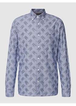 Koszula casualowa o kroju regular fit z nadrukiem z logo na całej powierzchni ze sklepu Peek&Cloppenburg  w kategorii Koszule męskie - zdjęcie 169620824