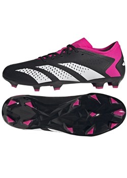 Buty piłkarskie adidas Predator Accuracy.3 L Fg M GW4602 czarne czarne ze sklepu ButyModne.pl w kategorii Buty sportowe męskie - zdjęcie 169623994