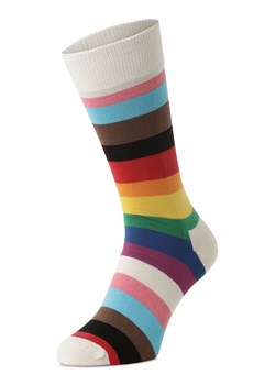 Happy Socks Męskie skarpety z cienkiej dzianiny Mężczyźni wielokolorowy w paski ze sklepu vangraaf w kategorii Skarpetki damskie - zdjęcie 169627340