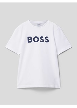 T-shirt z nadrukiem z logo ze sklepu Peek&Cloppenburg  w kategorii T-shirty chłopięce - zdjęcie 169631254