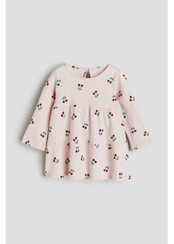 H & M - Sukienka z wzorzystego dżerseju - Różowy ze sklepu H&M w kategorii Sukienki niemowlęce - zdjęcie 169632111