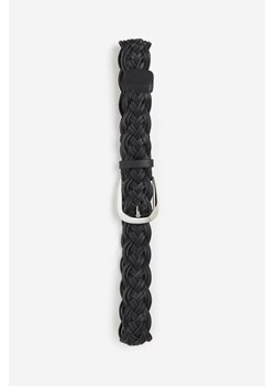 H & M - Pleciony pasek - Czarny ze sklepu H&M w kategorii Paski damskie - zdjęcie 169632153