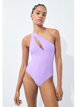 H & M - Kostium kąpielowy na jedno ramię High-leg - Fioletowy ze sklepu H&M w kategorii Stroje kąpielowe - zdjęcie 169632210