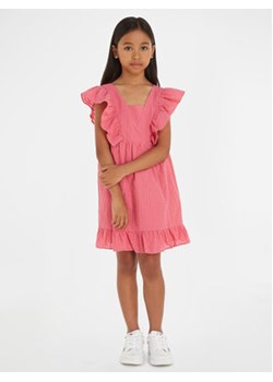 Tommy Hilfiger Sukienka letnia Gingham KG0KG07930 M Różowy Relaxed Fit ze sklepu MODIVO w kategorii Sukienki dziewczęce - zdjęcie 169634581