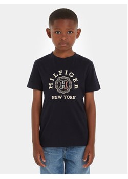 Tommy Hilfiger T-Shirt Monotype Arch KB0KB08802 Granatowy Regular Fit ze sklepu MODIVO w kategorii T-shirty chłopięce - zdjęcie 169634670