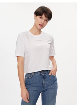Calvin Klein Performance T-Shirt 00GWS4K234 Biały Regular Fit ze sklepu MODIVO w kategorii Bluzki damskie - zdjęcie 169634740