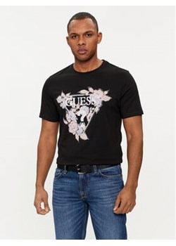 Guess T-Shirt M4GI11 I3Z14 Czarny Slim Fit ze sklepu MODIVO w kategorii T-shirty męskie - zdjęcie 169634921