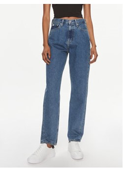 Calvin Klein Jeans Jeansy Authentic J20J222443 Granatowy Straight Fit ze sklepu MODIVO w kategorii Jeansy damskie - zdjęcie 169635020