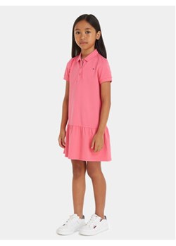 Tommy Hilfiger Sukienka codzienna Essential KG0KG07777 Różowy Regular Fit ze sklepu MODIVO w kategorii Sukienki dziewczęce - zdjęcie 169635124