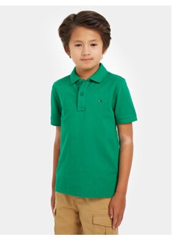 Tommy Hilfiger Polo Flag KB0KB09103 Zielony Regular Fit ze sklepu MODIVO w kategorii T-shirty chłopięce - zdjęcie 169635394