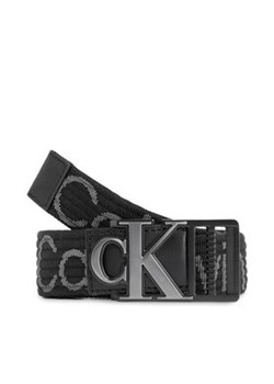 Calvin Klein Jeans Pasek Męski Monogram Slider Webbing Belt35Mm K50K511819 Czarny ze sklepu MODIVO w kategorii Paski męskie - zdjęcie 169635453