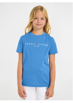Tommy Hilfiger T-Shirt Essential KS0KS00397 Niebieski Regular Fit ze sklepu MODIVO w kategorii Bluzki dziewczęce - zdjęcie 169635620