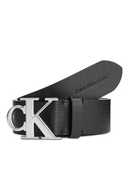 Calvin Klein Jeans Pasek Męski Round Mono Plaque Lthr Belt 40Mm K50K511168 Czarny ze sklepu MODIVO w kategorii Paski męskie - zdjęcie 169635862