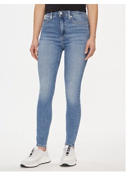 Calvin Klein Jeans Jeansy J20J222775 Niebieski Super Skinny Fit ze sklepu MODIVO w kategorii Jeansy damskie - zdjęcie 169636191
