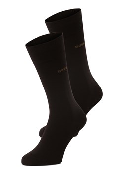 BOSS Skarpety w 2-paku Mężczyźni Bawełna czekoladowy jednolity ze sklepu vangraaf w kategorii Skarpetki męskie - zdjęcie 169637242