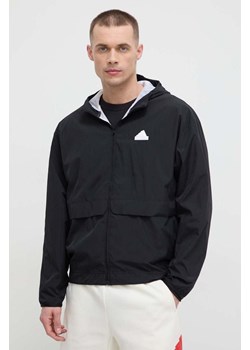 adidas kurtka męska kolor czarny przejściowa oversize IR5192 ze sklepu ANSWEAR.com w kategorii Kurtki męskie - zdjęcie 169637530