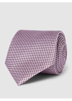 Krawat jedwabny ze wzorem na całej powierzchni ze sklepu Peek&Cloppenburg  w kategorii Krawaty - zdjęcie 169638463