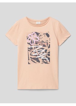 T-shirt z nadrukowanym motywem ze sklepu Peek&Cloppenburg  w kategorii Bluzki dziewczęce - zdjęcie 169638480