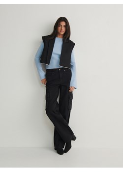 Reserved - Sweter z rozkloszowanymi rękawami - jasnoniebieski ze sklepu Reserved w kategorii Swetry damskie - zdjęcie 169640320